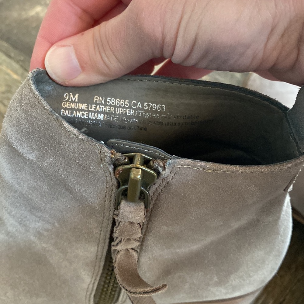 Suede Booties. Excellent condition. - Picture 6 of 6